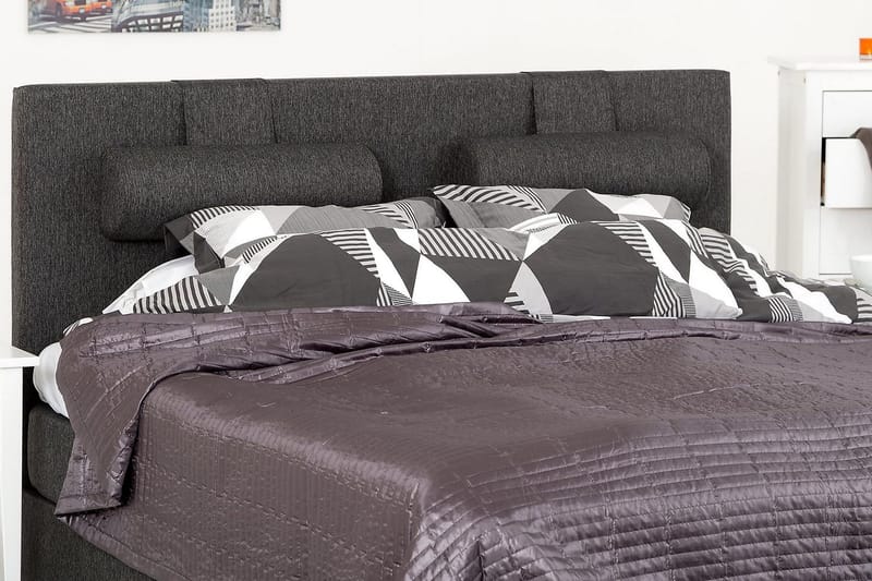 Lucky Sänggavel Slät 150 cm - Svart/Grå - Möbler - Säng - Sängtillbehör & sänggavel - Sänggavel
