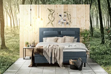 Lucky Sänggavel Slät 160 - Mörkblå - Möbler - Säng - Sängtillbehör & sänggavel - Sänggavel