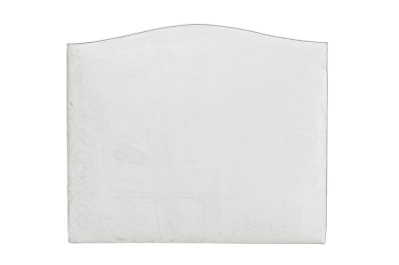 Malta Sänggavel 160 cm, Vit/Sammet