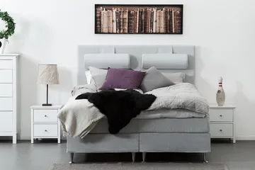 Meja Sänggavel 160x120 - Ljusgrå - Möbler - Säng - Sängtillbehör & sänggavel - Sänggavel
