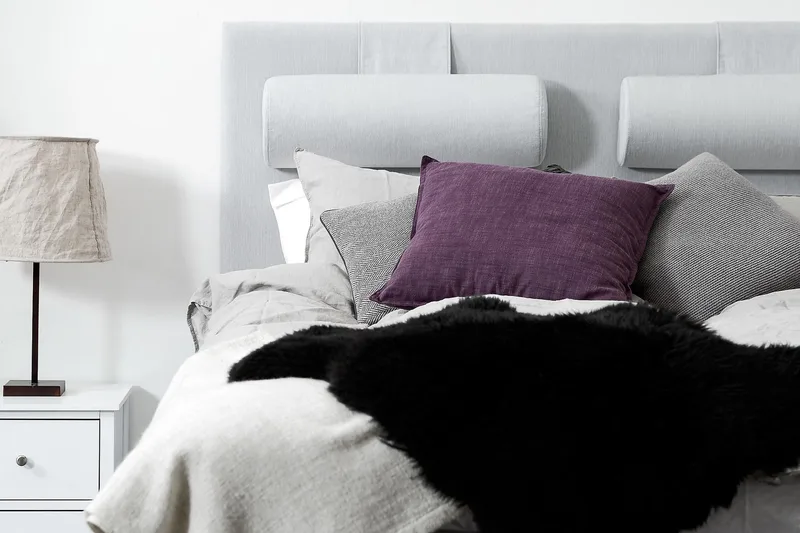 Meja Sänggavel 160x120 - Ljusgrå - Möbler - Säng - Sängtillbehör & sänggavel - Sänggavel