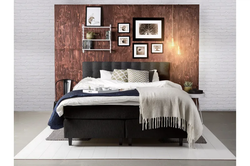 Pascale Sänggavel 160 cm - Svart - Möbler - Säng - Sängtillbehör & sänggavel - Sänggavel