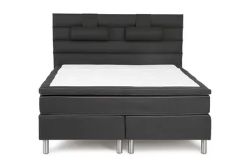 Queen Sänggavel Djuphäftad Linjerad 170 cm - 170 cm Svart - Möbler - Säng - Sängtillbehör & sänggavel - Sänggavel