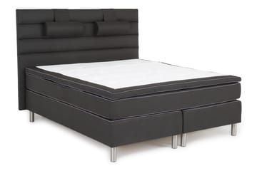 Queen Sänggavel Djuphäftad Linjerad 170 cm - 170 cm Svart - Möbler - Säng - Sängtillbehör & sänggavel - Sänggavel