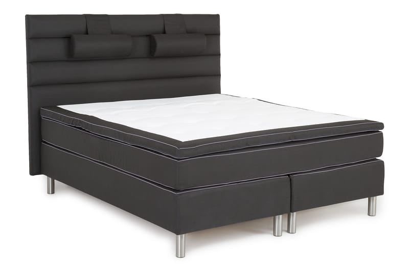 Queen Sänggavel Djuphäftad Linjerad 170 cm - 170 cm Svart - Möbler - Säng - Sängtillbehör & sänggavel - Sänggavel