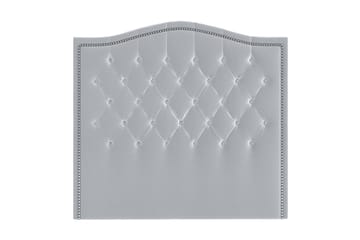 Romance Velvet Cesaro Toppad Gavel 125 - Ljusgrå - Möbler - Säng - Sängtillbehör & sänggavel - Sänggavel