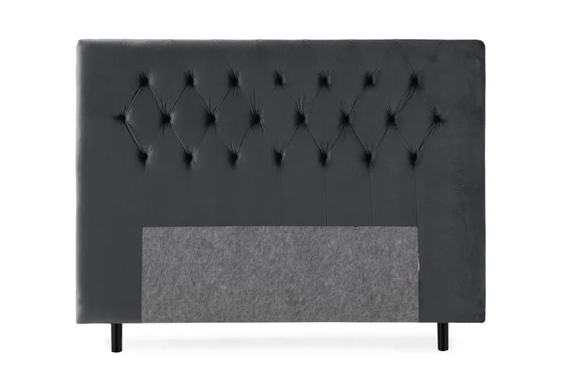 Royal Velvet Sänggavel 180 cm - Svart - Möbler - Säng - Sängtillbehör & sänggavel - Sänggavel