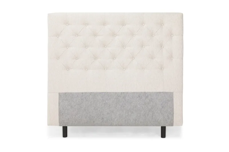 Sänggavel 140 cm Djuphäftad, Beige