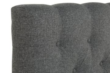 Sänggavel 140 cm Djuphäftad Låg - Mörkgrå - Möbler - Säng - Sängtillbehör & sänggavel - Sänggavel