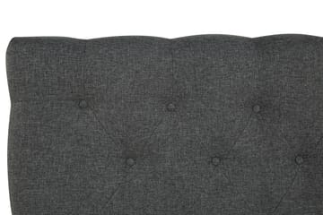 Sänggavel 140 cm Djuphäftad Låg - Mörkgrå - Möbler - Säng - Sängtillbehör & sänggavel - Sänggavel