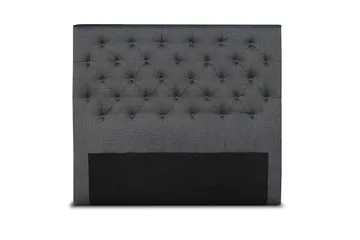 Sänggavel 140 cm Djuphäftad - Mörkgrå - Möbler - Säng - Sängtillbehör & sänggavel - Sänggavel