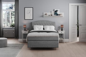 Sänggavel Abelie 120 cm Svängd - Grå - Möbler - Säng - Sängtillbehör & sänggavel - Sänggavel
