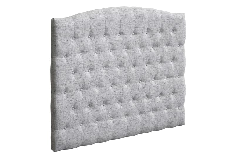 Sänggavel Abelie 140 cm Svängd - Ljusgrå - Möbler - Säng - Sängtillbehör & sänggavel - Sänggavel