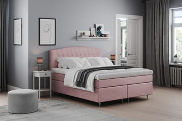 Sänggavel Abelie 180 cm Svängd - Rosa - Möbler - Säng - Sängtillbehör & sänggavel - Sänggavel