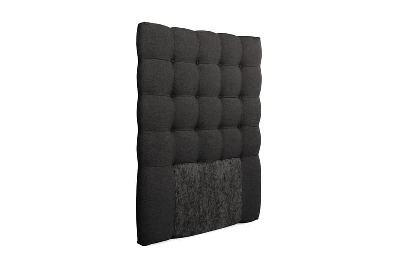 Sänggavel Boxford 105 cm Rutor - Mörkgrå - Möbler - Säng - Sängtillbehör & sänggavel - Sänggavel