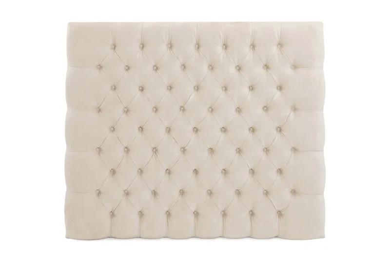 Sänggavel Celine  105 cm Sammet, Beige