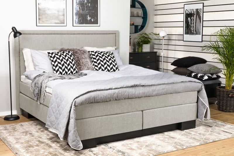 Sänggavel Cesaro 165 cm Rak - Beige - Möbler - Säng - Sängtillbehör & sänggavel - Sänggavel