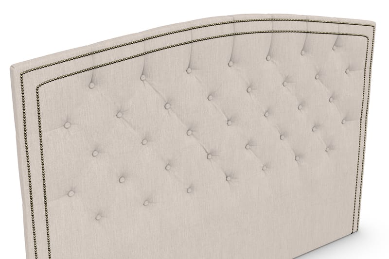 Sänggavel Cesaro 165 cm Svängd - Beige - Möbler - Säng - Sängtillbehör & sänggavel - Sänggavel