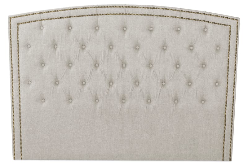 Sänggavel Cesaro 165 cm Svängd - Beige - Möbler - Säng - Sängtillbehör & sänggavel - Sänggavel