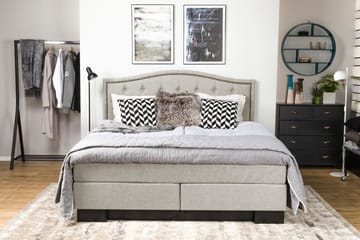 Sänggavel Cesaro 165 cm Toppad - Beige - Möbler - Säng - Sängtillbehör & sänggavel - Sänggavel