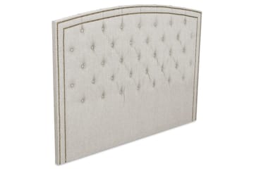 Sänggavel Cesaro 185 cm Svängd - Beige - Möbler - Säng - Sängtillbehör & sänggavel - Sänggavel