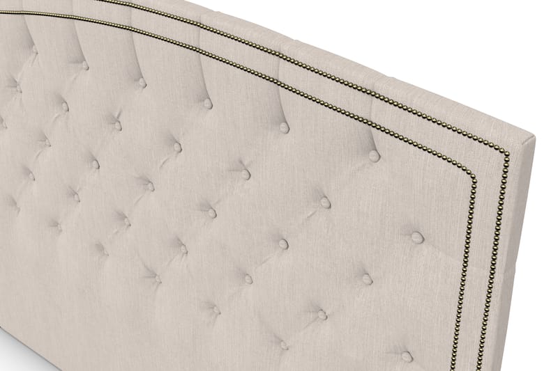 Sänggavel Cesaro 185 cm Svängd - Beige - Möbler - Säng - Sängtillbehör & sänggavel - Sänggavel