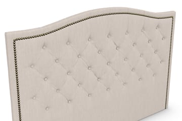 Sänggavel Cesaro 185 cm Toppad - Beige - Möbler - Säng - Sängtillbehör & sänggavel - Sänggavel