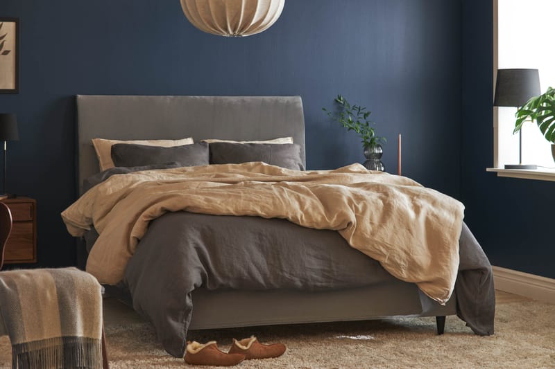 Sänggavel Chilla 140x105 cm - Grå - Möbler - Säng - Sängtillbehör & sänggavel - Sänggavel
