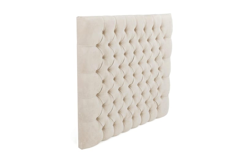 Sänggavel Estelle 105 cm Sammet - Beige - Möbler - Säng - Sängtillbehör & sänggavel - Sänggavel