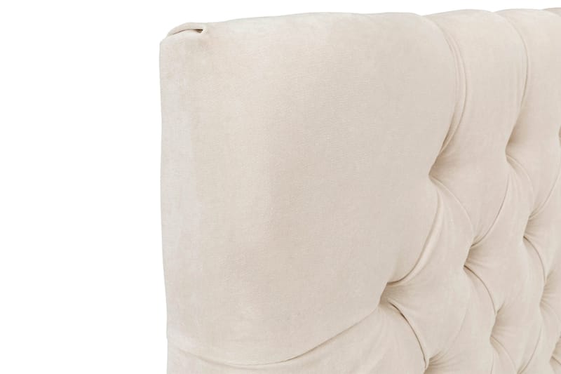 Sänggavel Estelle 105 cm Sammet - Beige - Möbler - Säng - Sängtillbehör & sänggavel - Sänggavel