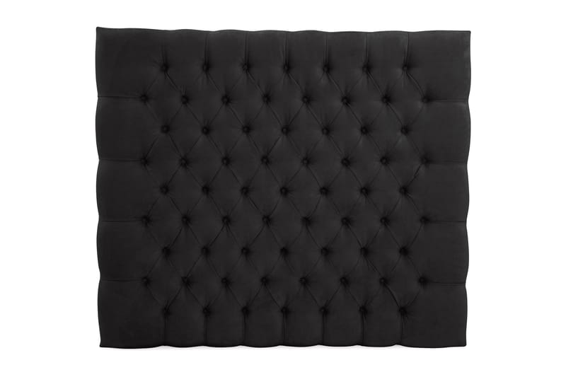 Sänggavel Estelle 105 cm Sammet - Svart - Möbler - Säng - Sängtillbehör & sänggavel - Sänggavel