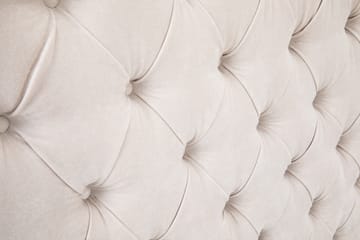 Sänggavel Estelle 160 cm Sammet - Beige - Möbler - Säng - Sängtillbehör & sänggavel - Sänggavel