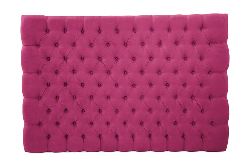 Sänggavel Estelle 210 cm Sammet - Rosa - Sänggavel