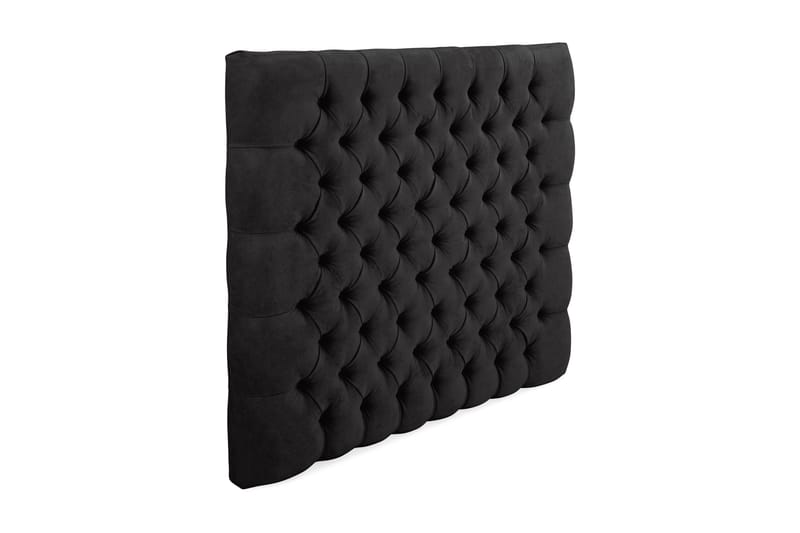 Sänggavel Estelle 80 cm Sammet - Svart - Möbler - Säng - Sängtillbehör & sänggavel - Sänggavel