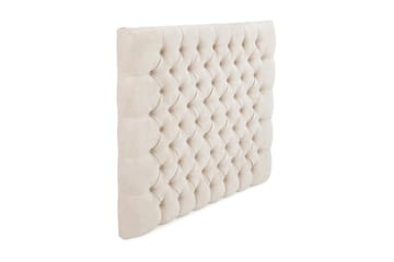 Sänggavel Estelle 90 cm Sammet - Beige - Möbler - Säng - Sängtillbehör & sänggavel - Sänggavel