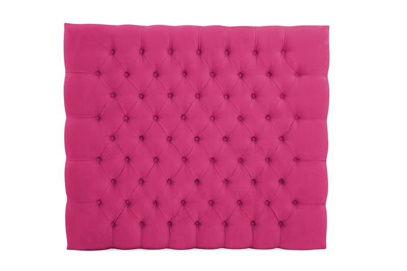 Sänggavel Estelle 90 cm Sammet - Rosa - Sänggavel