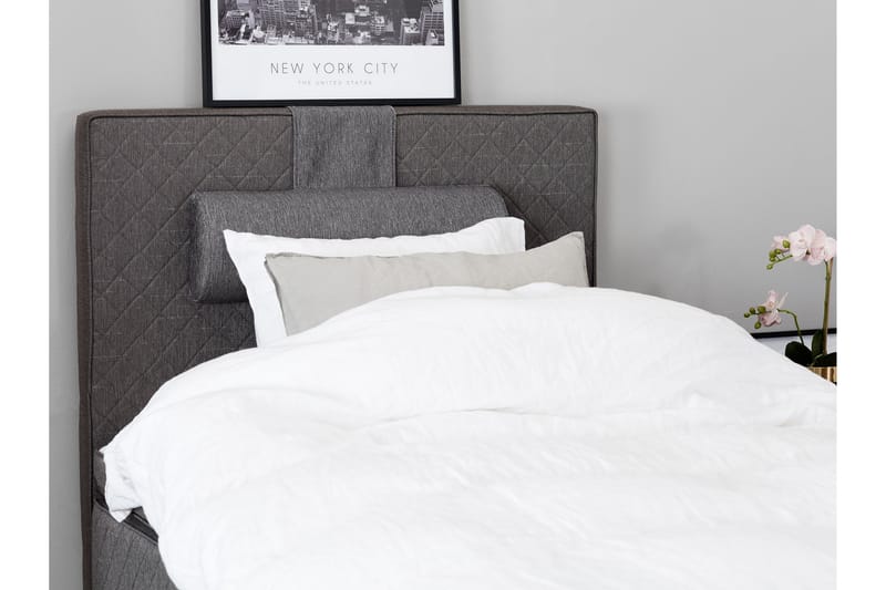 Sänggavel Kilmer 105 cm - Grå - Möbler - Säng - Sängtillbehör & sänggavel - Sänggavel