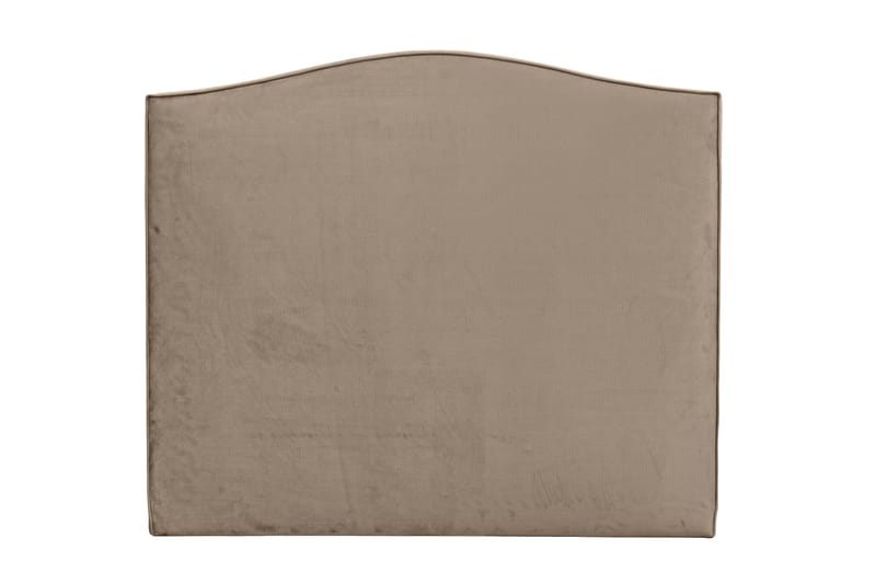 Sänggavel Lagerlund 160 cm - Beige|Sammet - Sänggavel