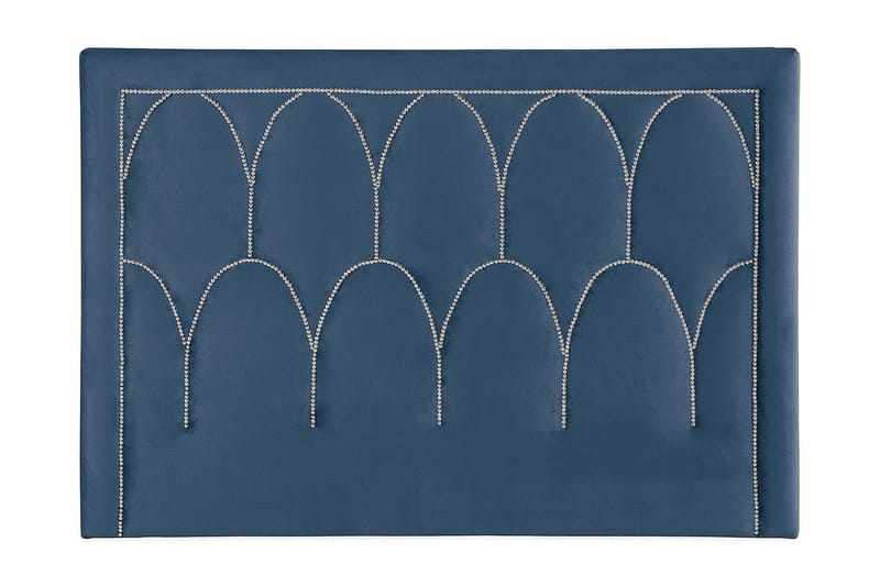 Sänggavel Noyelles 180 cm - Mörkblå/Sammet - Sänggavel