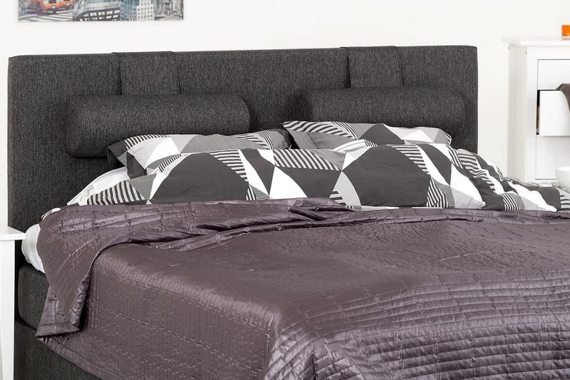 Sänggavel Olivia 150 cm Slät - Svart|Grå - Möbler - Säng - Sängtillbehör & sänggavel - Sänggavel