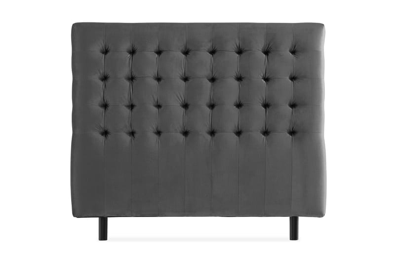 Sänggavel Rebeca 120 cm Square - Mörkgrå - Möbler - Säng - Sängtillbehör & sänggavel - Sänggavel