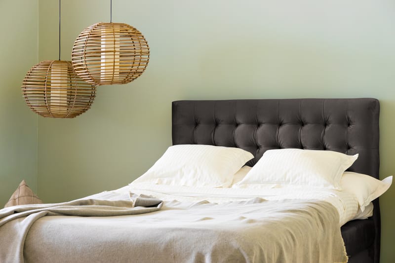 Sänggavel Rebeca 120 cm Square - Mörkgrå - Möbler - Säng - Sängtillbehör & sänggavel - Sänggavel