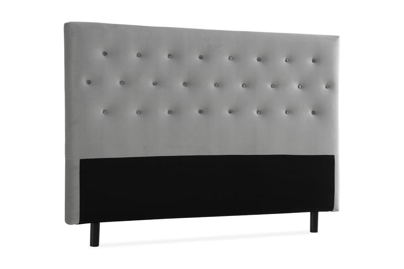 Sänggavel Rebeca 160 cm Button - Grå - Möbler - Säng - Sängtillbehör & sänggavel - Sänggavel