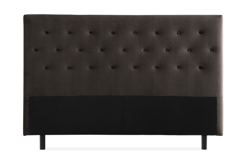 Sänggavel Rebeca 160 cm Button - Mörkgrå - Möbler - Säng - Sängtillbehör & sänggavel - Sänggavel