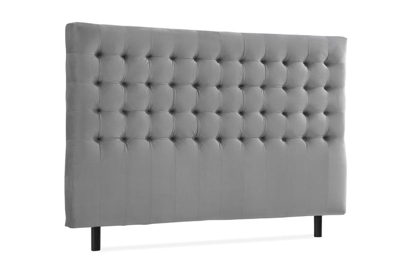 Sänggavel Rebeca 160 cm Square - Grå - Möbler - Säng - Sängtillbehör & sänggavel - Sänggavel
