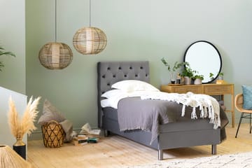 Sänggavel Rebeca 90 cm Djuphäftad - Grå - Möbler - Säng - Sängtillbehör & sänggavel - Sänggavel