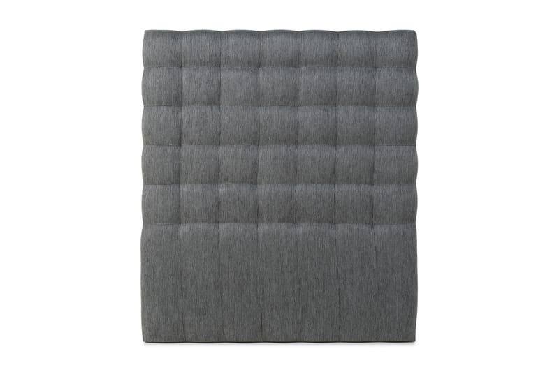 Sänggavel Romance Lyx 120 cm Hög Rutig - Mörkgrå - Möbler - Säng - Sängtillbehör & sänggavel - Sänggavel
