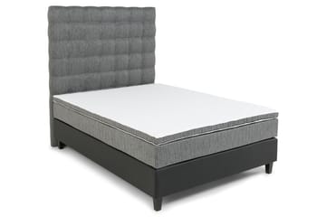 Sänggavel Romance Lyx 120 cm Hög Rutig - Mörkgrå - Möbler - Säng - Sängtillbehör & sänggavel - Sänggavel