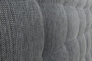 Sänggavel Romance Lyx 120 cm Hög Rutig - Mörkgrå - Möbler - Säng - Sängtillbehör & sänggavel - Sänggavel