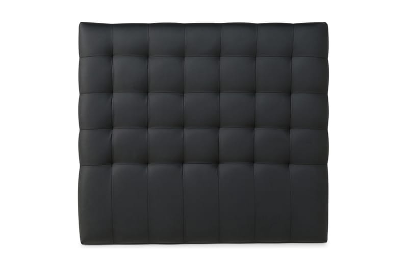 Sänggavel Romance Lyx 120 cm Rutig Konstläder - Svart - Möbler - Säng - Sängtillbehör & sänggavel - Sänggavel